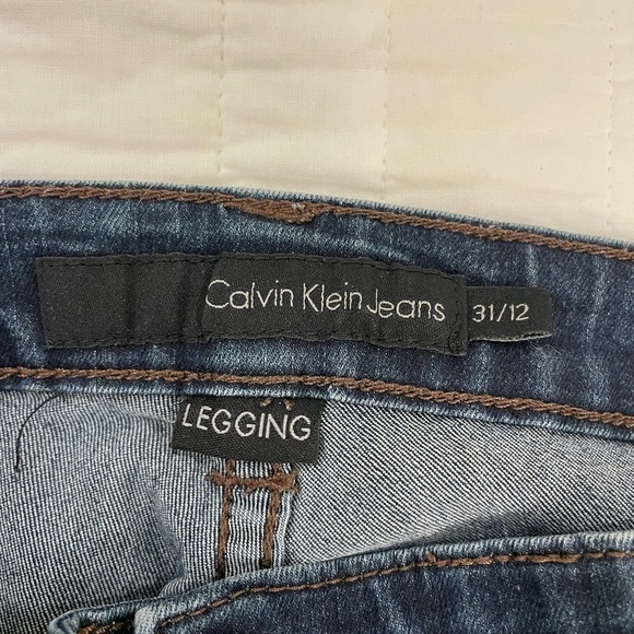 Calvin Klein Dark Blue Denim Jeans 31/12 - Picture 5 of 10